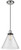 Innovations - 201CBP-PNBK-G44-L - One Light Mini Pendant - Franklin Restoration - Polished Nickel