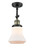 manufacturer_finish:Black Antique Brass|manufacturer_glass:Matte White Bellmont|light_output:220.00lm|color_temperature:2200K|cri:99