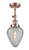Innovations - 201F-AC-G165-LED - LED Semi-Flush Mount - Franklin Restoration - Antique Copper