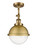 Innovations - 201F-BB-HFS-84-BB - One Light Semi-Flush Mount - Franklin Restoration - Brushed Brass