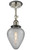 Innovations - 201FBP-PNBK-G165 - One Light Semi-Flush Mount - Franklin Restoration - Polished Nickel