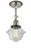Innovations - 201FBP-PNBK-G532 - One Light Semi-Flush Mount - Franklin Restoration - Polished Nickel
