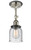 Innovations - 201FBP-PNBK-G54 - One Light Semi-Flush Mount - Franklin Restoration - Polished Nickel