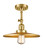 Innovations - 201F-SG-MFR-SG-12 - One Light Semi-Flush Mount - Franklin Restoration - Satin Gold