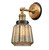Innovations - 203BB-BPBK-HRBK-G146 - One Light Wall Sconce - Franklin Restoration - Brushed Brass