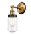 Innovations - 203BB-BPBK-HRBK-G314 - One Light Wall Sconce - Franklin Restoration - Brushed Brass