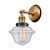 Innovations - 203BB-BPBK-HRBK-G534 - One Light Wall Sconce - Franklin Restoration - Brushed Brass