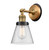 Innovations - 203BB-BPBK-HRBK-G64 - One Light Wall Sconce - Franklin Restoration - Brushed Brass