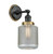 Innovations - 203BK-BPBB-HRBB-G262 - One Light Wall Sconce - Franklin Restoration - Matte Black