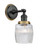 Innovations - 203BK-BPBB-HRBB-G302 - One Light Wall Sconce - Franklin Restoration - Matte Black