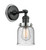 Innovations - 203BK-BPPC-HRPC-G54 - One Light Wall Sconce - Franklin Restoration - Matte Black