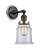 Innovations - 203BK-BPPN-HRPN-G182 - One Light Wall Sconce - Franklin Restoration - Matte Black