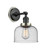 Innovations - 203BK-BPPN-HRPN-G74 - One Light Wall Sconce - Franklin Restoration - Matte Black