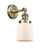manufacturer_finish:Antique Brass|manufacturer_glass:Cased Matte White Small Bell|light_output:220.00lm|color_temperature:2200K|cri:99