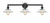 Innovations - 205BK-BPPC-HRPC-G1 - Three Light Bath Vanity - Franklin Restoration - Matte Black