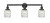 Innovations - 205-BK-G302 - Three Light Bath Vanity - Franklin Restoration - Matte Black