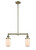 Innovations - 209-AB-G311 - Two Light Island Pendant - Franklin Restoration - Antique Brass