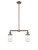 Innovations - 209-AC-G312-LED - LED Island Pendant - Franklin Restoration - Antique Copper