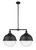Innovations - 209-BK-HFS-124-BK-LED - LED Island Pendant - Franklin Restoration - Matte Black