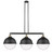 Innovations - 213-BAB-HFS-124-BK - Three Light Island Pendant - Franklin Restoration - Black Antique Brass