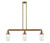 Innovations - 213-BB-G314 - Three Light Island Pendant - Franklin Restoration - Brushed Brass