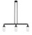 Innovations - 213-BK-G312 - Three Light Island Pendant - Franklin Restoration - Matte Black