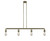 Innovations - 214-AB - Four Light Island Pendant - Franklin Restoration - Antique Brass