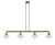 Innovations - 214-AB-G1 - Four Light Island Pendant - Franklin Restoration - Antique Brass