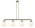 Innovations - 214-AB-G201-8 - Four Light Island Pendant - Franklin Restoration - Antique Brass