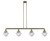 Innovations - 214-AB-G532 - Four Light Island Pendant - Franklin Restoration - Antique Brass