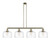 Innovations - 214-AB-G713-L - Four Light Island Pendant - Franklin Restoration - Antique Brass