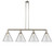 Innovations - 214-PN-G42-L - Four Light Island Pendant - Franklin Restoration - Polished Nickel