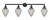 Innovations - 215-BK-G165 - Four Light Bath Vanity - Franklin Restoration - Matte Black