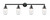 Innovations - 215-BK-G314 - Four Light Bath Vanity - Franklin Restoration - Matte Black