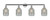 Innovations - 215-PC-G262 - Four Light Bath Vanity - Franklin Restoration - Polished Chrome