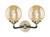 Nouveau Two Light Bath Vanity (284-2W-BAB-G208-6)