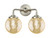 Innovations - 284-2W-SN-G208-6 - Two Light Bath Vanity - Nouveau - Brushed Satin Nickel