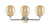 Nouveau Three Light Bath Vanity (284-3W-SN-G208-6)