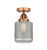 Innovations - 288-1C-AC-G262-LED - LED Semi-Flush Mount - Nouveau 2 - Antique Copper