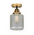 Innovations - 288-1C-BAB-G262-LED - LED Semi-Flush Mount - Nouveau 2 - Black Antique Brass