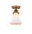 Innovations - 288-1C-BB-G191 - One Light Semi-Flush Mount - Nouveau 2 - Brushed Brass