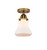 Innovations - 288-1C-BB-G191-LED - LED Semi-Flush Mount - Nouveau 2 - Brushed Brass