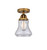 Innovations - 288-1C-BB-G194 - One Light Semi-Flush Mount - Nouveau 2 - Brushed Brass