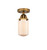 Innovations - 288-1C-BB-G311 - One Light Semi-Flush Mount - Nouveau 2 - Brushed Brass