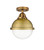 Innovations - 288-1C-BB-HFS-82-BB - One Light Semi-Flush Mount - Nouveau 2 - Brushed Brass