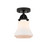 Innovations - 288-1C-BK-G191-LED - LED Semi-Flush Mount - Nouveau 2 - Matte Black