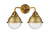 Innovations - 288-2W-BB-HFS-64-BB - Two Light Bath Vanity - Nouveau 2 - Brushed Brass