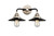 Innovations - 288-2W-BPN-M6-BK - Two Light Bath Vanity - Nouveau 2 - Black Polished Nickel