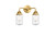 Innovations - 288-2W-SG-G314 - Two Light Bath Vanity - Nouveau 2 - Satin Gold