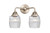 Innovations - 288-2W-SN-G302 - Two Light Bath Vanity - Nouveau 2 - Brushed Satin Nickel